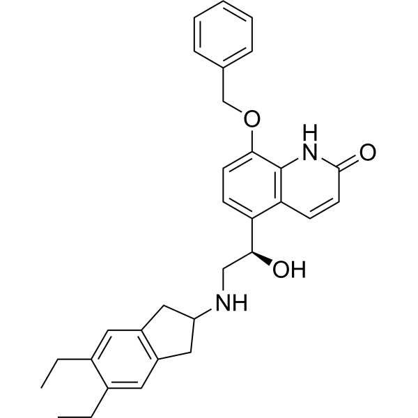 (R)-8-(Benzyloxy)-5-(2-((5,6-diethyl-2,3-dihydro-1H-inden-2-yl)amino)-1-hydroxyethyl)quinolin-2(1H)-one|CS-0529976