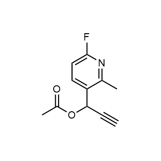 1-(6-Fluoro-2-methylpyridin-3-yl)prop-2-yn-1-yl acetate|CS-0529984