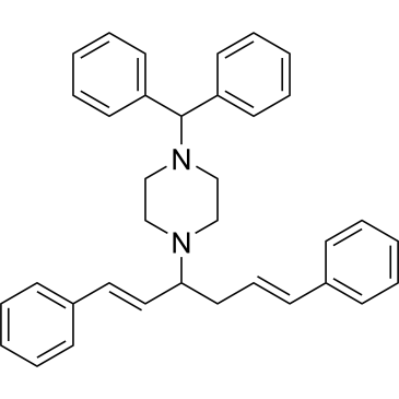 1-Benzhydryl-4-((1E,5E)-1,6-diphenylhexa-1,5-dien-3-yl)piperazine Cinnarizine Impurity|CS-0530170