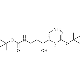 Di-tert-butyl ((4S)-5-amino-3-hydroxypentane-1,4-diyl)dicarbamate|CS-0530366