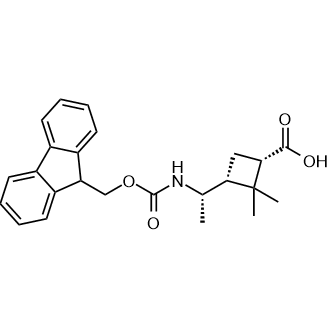rel-(1S,3R)-3-((S)-1-((((9H-Fluoren-9-yl)methoxy)carbonyl)amino)ethyl)-2,2-dimethylcyclobutanecarboxylic acid|CS-0531248