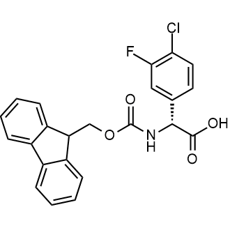 (R)-2-((((9H-Fluoren-9-yl)methoxy)carbonyl)amino)-2-(4-chloro-3-fluorophenyl)acetic acid|CS-0531326
