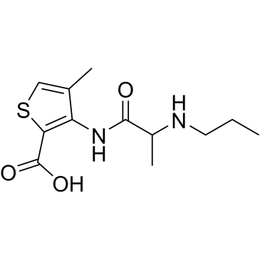 4-Methyl-3-(2-(propylamino)propanamido)thiophene-2-carboxylic acid Articaine Impurity|CS-0531434