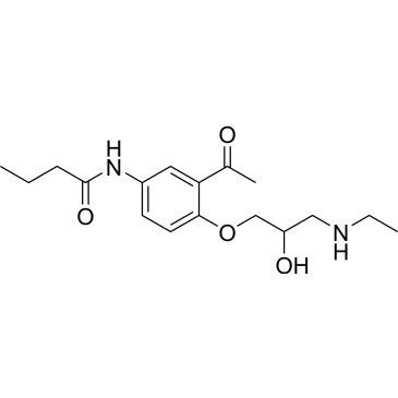 N-(3-Acetyl-4-(3-(ethylamino)-2-hydroxypropoxy)phenyl)butyramide Acebutolol Impurity|CS-0531651