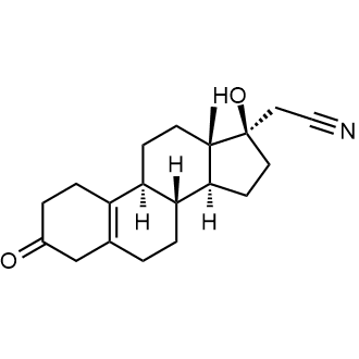 2-((8R,9S,13S,14S,17R)-17-Hydroxy-13-methyl-3-oxo-2,3,4,6,7,8,9,11,12,13,14,15,16,17-tetradecahydro-1H-cyclopenta[a]phenanthren-17-yl)acetonitrile Dienogest Impurity|CS-0531680
