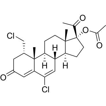 (1S,8R,9S,10S,13S,14S,17R)-17-Acetyl-6-chloro-1-(chloromethyl)-10,13-dimethyl-3-oxo-2,3,8,9,10,11,12,13,14,15,16,17-dodecahydro-1H-cyclopenta[a]phenanthren-17-yl acetate Cyproterone Acetate Impurity|CS-0531734