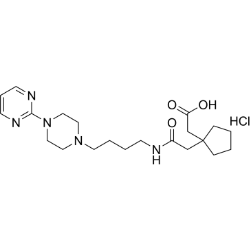 2-(1-(2-Oxo-2-((4-(4-(pyrimidin-2-yl)piperazin-1-yl)butyl)amino)ethyl)cyclopentyl)acetic acid hydrochloride Buspirone Impurity|CS-0531741