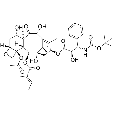 (E)-(2aR,4S,4aS,6R,9S,11S,12S,12aR,12bS)-12b-Acetoxy-9-(((2R,3S)-3-((tert-butoxycarbonyl)amino)-2-hydroxy-3-phenylpropanoyl)oxy)-4,6,11-trihydroxy-4a,8,13,13-tetramethyl-5-oxo-2a,3,4,4a,5,6,9,10,11,12,12a,12b-dodecahydro-1H-7,11-methanocyclodeca[3,4]benzo[1,2-b]oxet-12-yl 2-methylbut-2-enoate Docetaxel Impurity|CS-0531811