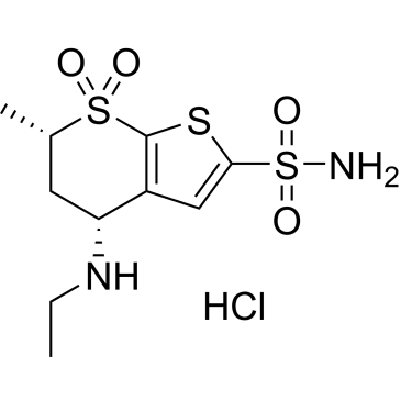 rel-4-(Ethylamino)-6-methyl-5,6-dihydro-4H-thieno[2,3-b]thiopyran-2-sulfonamide 7,7-dioxide hydrochloride Dorzolamide Impurity|CS-0531815