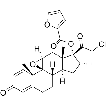 (4aS,4bS,5aS,6aS,7R,8R,9aS,9bS)-7-(2-Chloroacetyl)-4a,6a,8-trimethyl-2-oxo-2,4a,5a,6,6a,7,8,9,9a,9b,10,11-dodecahydrocyclopenta[1,2]phenanthro[4,4a-b]oxiren-7-yl furan-2-carboxylate Mometasone Furoate Impurity|CS-0532664