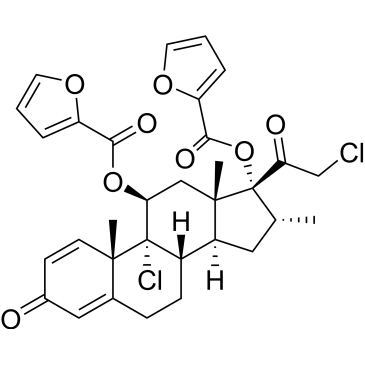 (8S,9R,10S,11S,13S,14S,16R,17R)-9-Chloro-17-(2-chloroacetyl)-10,13,16-trimethyl-3-oxo-6,7,8,9,10,11,12,13,14,15,16,17-dodecahydro-3H-cyclopenta[a]phenanthrene-11,17-diyl bis(furan-2-carboxylate) Mometasone Furoate Impurity|CS-0532670