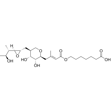 7-(((E)-4-((2S,3R,4R,5S)-3,4-Dihydroxy-5-(((2S,3S)-3-((2S,3S)-3-hydroxybutan-2-yl)oxiran-2-yl)methyl)tetrahydro-2H-pyran-2-yl)-3-methylbut-2-enoyl)oxy)heptanoic acid Mupirocin Impurity|CS-0532852