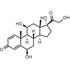 (6R,8S,9S,10R,11S,13S,14S,17R)-6,11,17-Trihydroxy-17-(2-hydroxyacetyl)-10,13-dimethyl-6,7,8,9,10,11,12,13,14,15,16,17-dodecahydro-3H-cyclopenta[a]phenanthren-3-one(6R,8S,9S,10R,11S,13S,14S,17R)-6,11,17-trihydroxy-17-(2-hydroxyacetyl)-10,13-dimethyl-6,7,8,9,10,11,12,13,14,15,16,17-dodecahydro-3H-cyclopenta[a]phenanthren-3-one Prednisolone Impurity|CS-0532873