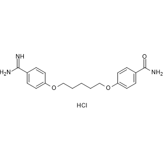 4-((5-(4-Carbamimidoylphenoxy)pentyl)oxy)benzamide hydrochloride Hexamidine Impurity|CS-0532878