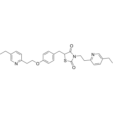 5-(4-(2-(5-Ethylpyridin-2-yl)ethoxy)benzyl)-3-(2-(5-ethylpyridin-2-yl)ethyl)thiazolidine-2,4-dione (Pioglitazone Impurity)|CS-0532895
