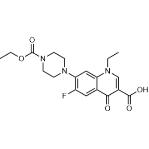 7-(4-(Ethoxycarbonyl)piperazin-1-yl)-1-ethyl-6-fluoro-4-oxo-1,4-dihydroquinoline-3-carboxylic acid Norfloxacin Impurity|CS-0532915