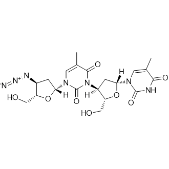 1-((2R,4S,5S)-4-Azido-5-(hydroxymethyl)tetrahydrofuran-2-yl)-3-((2S,3S,5R)-2-(hydroxymethyl)-5-(5-methyl-2,4-dioxo-3,4-dihydropyrimidin-1(2H)-yl)tetrahydrofuran-3-yl)-5-methylpyrimidine-2,4(1H,3H)-dione Zidovudine Impurity|CS-0532954