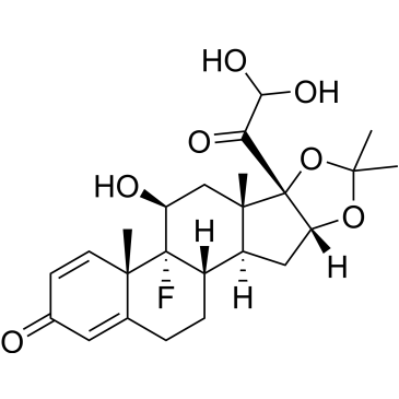 (6aS,6bR,7S,8aS,8bS,11aR,12aS,12bS)-8b-(2,2-Dihydroxyacetyl)-6b-fluoro-7-hydroxy-6a,8a,10,10-tetramethyl-6a,6b,7,8,8a,8b,11a,12,12a,12b-decahydro-1H-naphtho[2',1':4,5]indeno[1,2-d][1,3]dioxol-4(2H)-one Triamcinolone Acetonide Impurity|CS-0533249