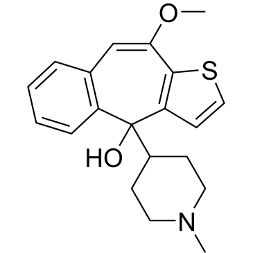 10-Methoxy-4-(1-methylpiperidin-4-yl)-4H-benzo[4,5]cyclohepta[1,2-b]thiophen-4-ol Ketotifen Impurity|CS-0533373