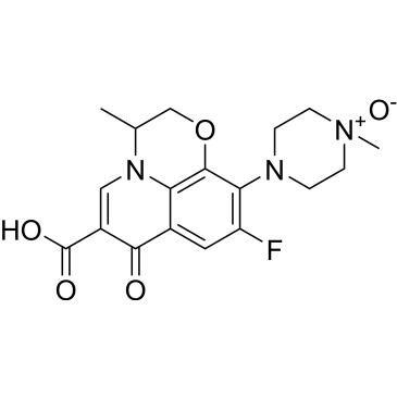 4-(6-Carboxy-9-fluoro-3-methyl-7-oxo-3,7-dihydro-2H-[1,4]oxazino[2,3,4-ij]quinolin-10-yl)-1-methylpiperazine 1-oxide Ofloxacin Impurity|CS-0533412