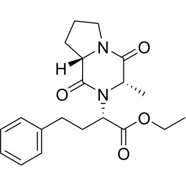 (S)-Ethyl 2-((3S,8aS)-3-methyl-1,4-dioxohexahydropyrrolo[1,2-a]pyrazin-2(1H)-yl)-4-phenylbutanoate Enalapril Impurity|CS-0533489