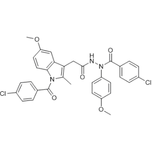 4-Chloro-N'-(2-(1-(4-chlorobenzoyl)-5-methoxy-2-methyl-1H-indol-3-yl)acetyl)-N-(4-methoxyphenyl)benzohydrazide Indometacin Impurity|CS-0533516