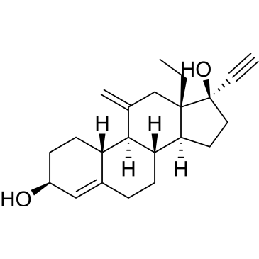 (3S,8S,9S,10R,13S,14S,17R)-13-Ethyl-17-ethynyl-11-methylene-2,3,6,7,8,9,10,11,12,13,14,15,16,17-tetradecahydro-1H-cyclopenta[a]phenanthrene-3,17-dio Desogestrel Impurity|CS-0534173