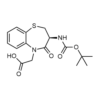 (S)-2-(3-((tert-Butoxycarbonyl)amino)-4-oxo-3,4-dihydrobenzo[b][1,4]thiazepin-5(2H)-yl)acetic acid|CS-0534567