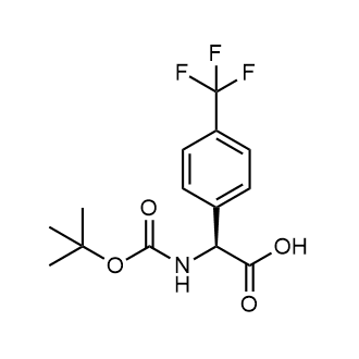 (S)-2-((tert-butoxycarbonyl)amino)-2-(4-(trifluoromethyl)phenyl)acetic acid|CS-0535391