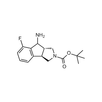 Tert-butyl (3aR,8aS)-8-amino-7-fluoro-3,3a,8,8a-tetrahydroindeno[1,2-c]pyrrole-2(1H)-carboxylate