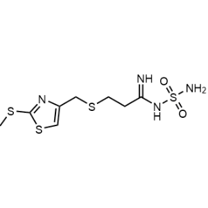 N-(Aminosulfonyl)-3-[[[2-(methylthio)-4-thiazolyl]methyl]thio]propanimidamide|CS-0535569