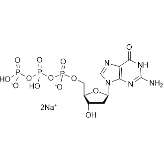 Sodium (((2R,3S,5R)-5-(2-amino-6-oxo-1,6-dihydro-9H-purin-9-yl)-3-hydroxytetrahydrofuran-2-yl)methyl)triphosphoric acid|CS-0535736