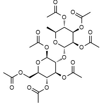 (2S,3R,4S,5R,6R)-6-(acetoxymethyl)-3-(((2S,3R,4R,5S,6S)-3,4,5-triacetoxy-6-methyltetrahydro-2H-pyran-2-yl)oxy)tetrahydro-2H-pyran-2,4,5-triyl triacetate|CS-0535752