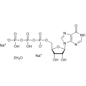 Sodium ((2R,3S,4R,5R)-3,4-dihydroxy-5-(6-oxo-1,6-dihydro-9H-purin-9-yl)tetrahydrofuran-2-yl)methyl dihydrogen triphosphate dihydrate|CS-0536173