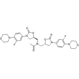 N,N-bis(((S)-3-(3-fluoro-4-morpholinophenyl)-2-oxooxazolidin-5-yl)methyl)acetamide|CS-0536381