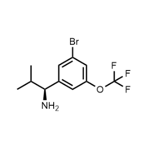 (S)-1-(3-bromo-5-(trifluoromethoxy)phenyl)-2-methylpropan-1-amine|CS-0537566