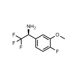 (S)-2,2,2-trifluoro-1-(4-fluoro-3-methoxyphenyl)ethan-1-amine|CS-0537665