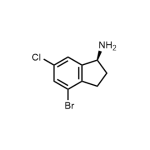 (S)-4-bromo-6-chloro-2,3-dihydro-1H-inden-1-amine|CS-0537724