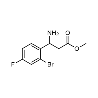 Methyl 3-amino-3-(2-bromo-4-fluorophenyl)propanoate|CS-0538482