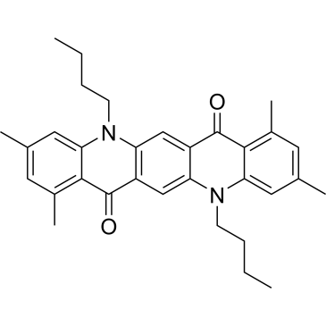 5,12-Dibutyl-1,3,8,10-tetramethyl-5,12-dihydroquinolino[2,3-b]acridine-7,14-dione|CS-0538840