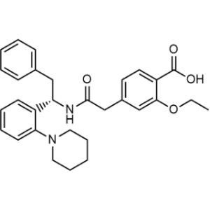 (S)-2-ethoxy-4-(2-oxo-2-((2-phenyl-1-(2-(piperidin-1-yl)phenyl)ethyl)amino)ethyl)benzoic acid|CS-0539697
