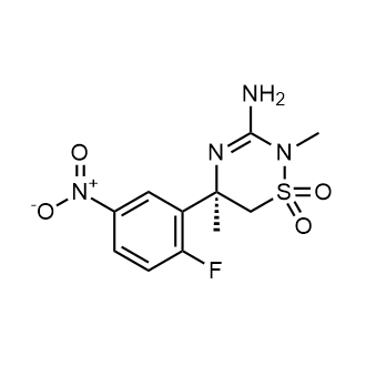 (R)-3-amino-5-(2-fluoro-5-nitrophenyl)-2,5-dimethyl-5,6-dihydro-2H-1,2,4-thiadiazine 1,1-dioxide|CS-0540018