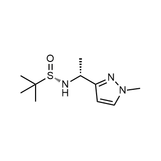 (S)-2-methyl-N-((R)-1-(1-methyl-1H-pyrazol-3-yl)ethyl)propane-2-sulfinamide|CS-0540650