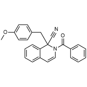 2-Benzoyl-1-(4-methoxybenzyl)-1,2-dihydroisoquinoline-1-carbonitrile|CS-0541067