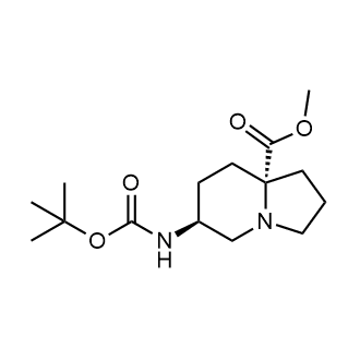 (6S,8aR)-Methyl 6-((tert-butoxycarbonyl)amino)octahydroindolizine-8a-carboxylate|CS-0542180