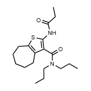 2-Propionamido-N,N-dipropyl-5,6,7,8-tetrahydro-4H-cyclohepta[b]thiophene-3-carboxamide|CS-0542920