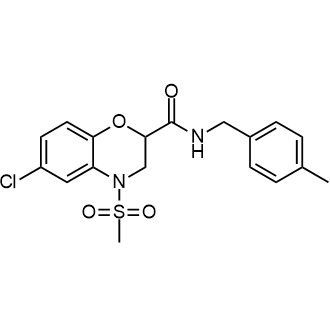 6-Chloro-N-(4-methylbenzyl)-4-(methylsulfonyl)-3,4-dihydro-2H-benzo[b][1,4]oxazine-2-carboxamide|CS-0543407