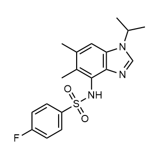 4-Fluoro-N-(1-isopropyl-5,6-dimethyl-1H-benzo[d]imidazol-4-yl)benzenesulfonamide|CS-0543487