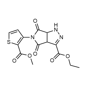 Ethyl 5-(2-(methoxycarbonyl)thiophen-3-yl)-4,6-dioxo-1,3a,4,5,6,6a-hexahydropyrrolo[3,4-c]pyrazole-3-carboxylate|CS-0543501