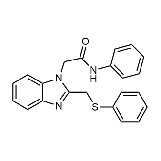 N-phenyl-2-(2-((phenylthio)methyl)-1H-benzo[d]imidazol-1-yl)acetamide|CS-0543653